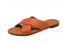 Women Sandals LS-10 Orange Nappa